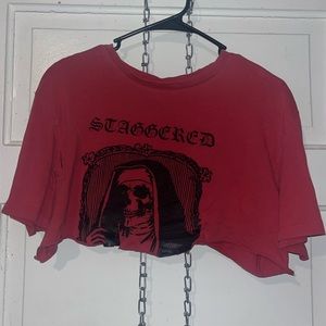 Staggered Worldwide crop top